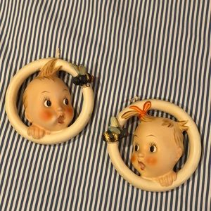 Hummel “Ba-Bee” boy & girl wall plaques
